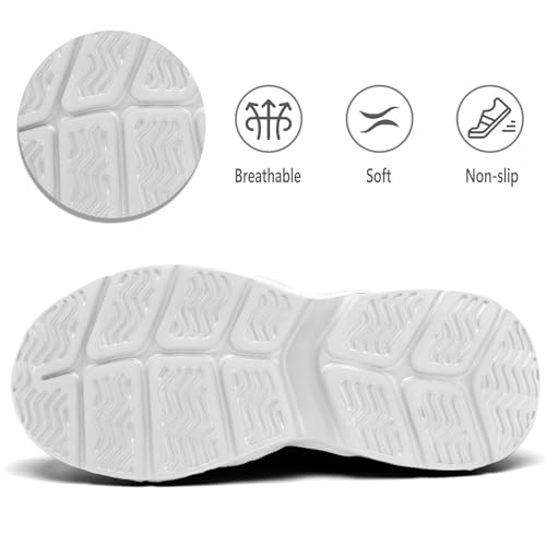 Image of Tvtaop Women's Cross Training Shoes Breathable & Non-Slip - Lightweight Athletic Sneakers for Running, Fitness Workouts & All-Day Walking Comfort Size 9.5