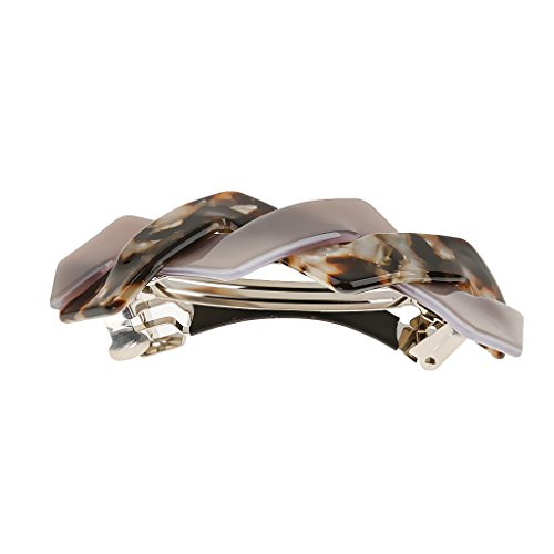 Preisvergleich Produktbild Geometrische Haarspange Pferdeschwanz Haarklammer Haarclips Barrette Schmuck - Grau