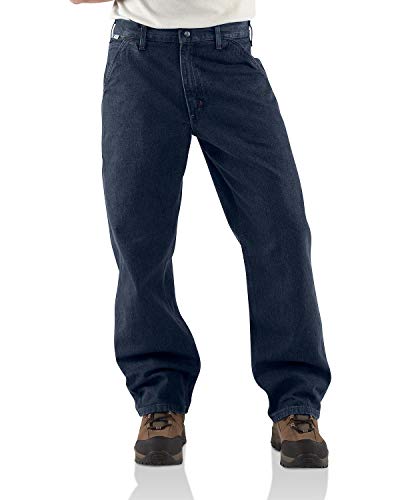 Carhartt Men's Big-Tall Flame Resistant Signature Denim Dungaree3