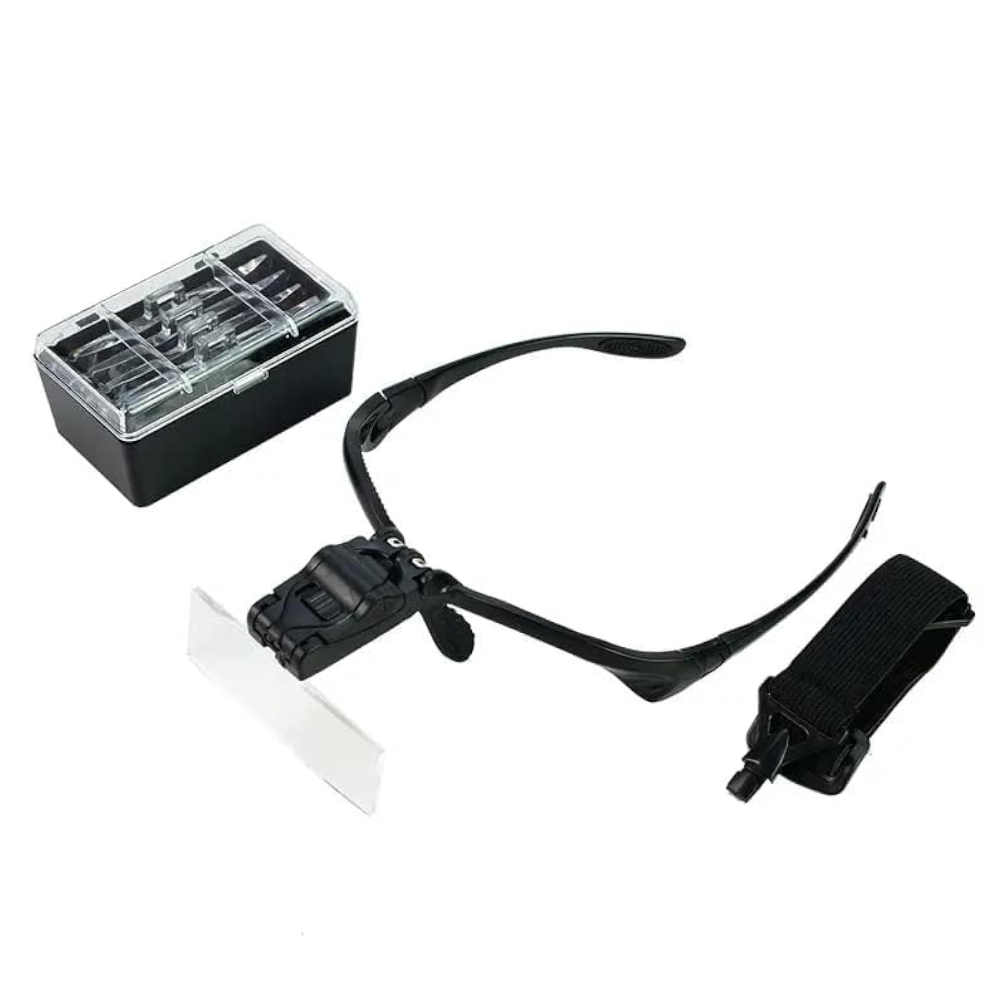 Head Magnifying Glass Set with LED Light