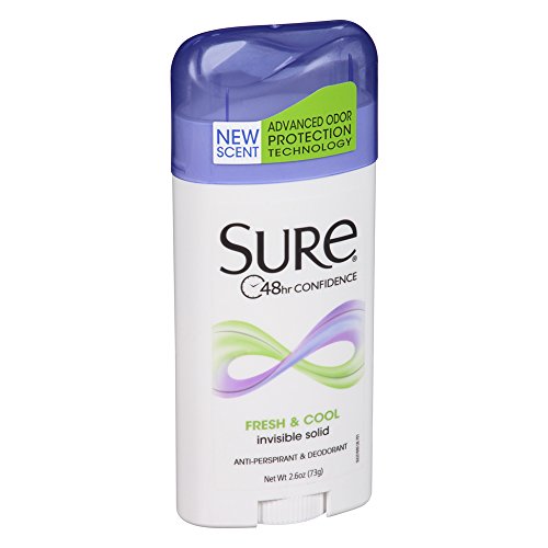 Sure Antiperspirant Deodorant, Solid, Fresh And Cool, 2.6 Oz, (6 Pack) #TOP2
