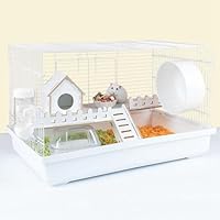 ハムスター ハムスターの家 ハムスターハウス ハムスターゲージ Amazon | ハムスターケージ 透明 ハムスターハウス 【3階