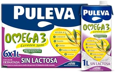 Puleva Omega 3 Proessentia® Sin Lactosa brik 1L - Caja 6 litros