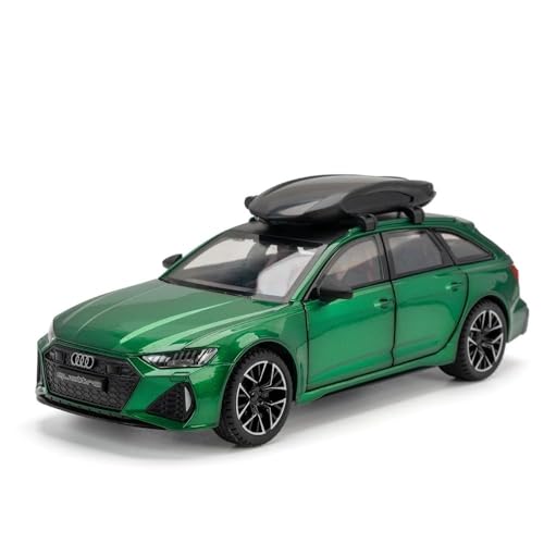 Image of LONGMIRE Metal Pull Back Diecast Car Pull Back Car Model with Sound Light Boys Gifts Toys for Kids Pack of 1, Multicolor (Audi RS 6)