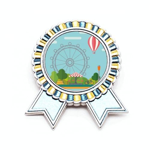 Broche grande roue parc d'attractions métal taille M accessoire rétro