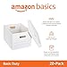 Amazon Basics Storage/Filing Boxes with Lift-Off Lid - Letter/Legal Size, Sturdy, Easy Assembly, White, 16.2