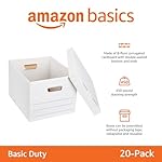Amazon Basics Storage/Filing Boxes with Lift-Off Lid - Letter/Legal Size, Sturdy, Easy Assembly, White, 16.2" L x 12.5" W x 10.5" H, Pack of 20 - Image 2