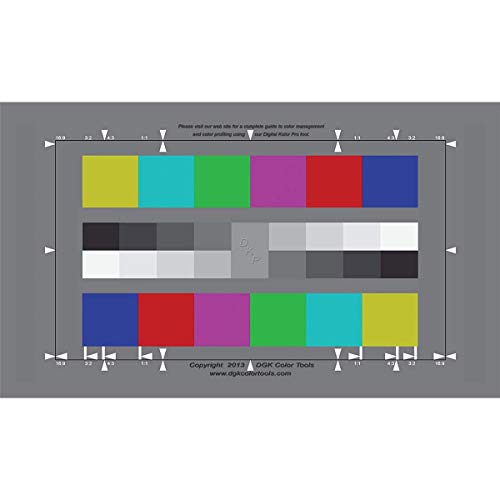 Dgk Color Tools Digital Kolor Pro 16:9 Large Color Calibration And Video Chip Chart, 2-Pack #TOP1