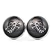 SCHMUCKZUCKER Damen Herren Unisex Ohrstecker Motiv Schattenwolf Edelstahl Ohrringe Grau Schwarz Silber 14mm