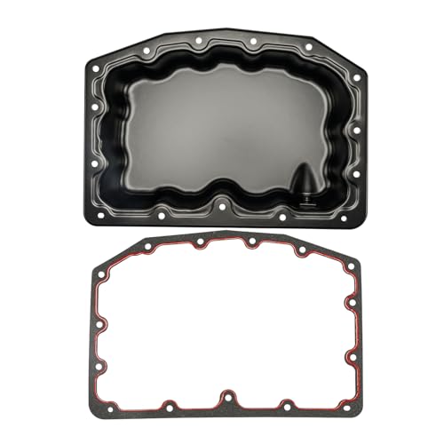 Image of KAX Engine Oil Pan Fit for Ford F-250 /F-350 /F-450 /F-550 /F-600 Super Duty | FP64A with Drain Plug & Gasket for 2011-2025 F-250 /F-350 /F-450 /F-550 Super Duty 6.7T, 2020-2024 F-600 Super Duty 6.7T