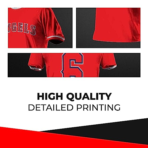 Camiseta personalizada unisex de béisbol con nombre y número impresos para hombres, mujeres y jóvenes talla YS-5XL miniatura 5