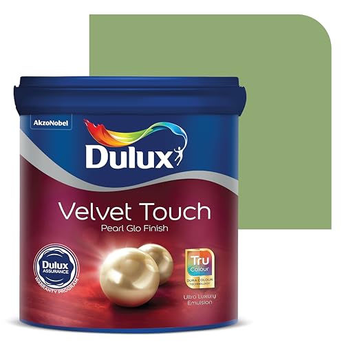 Image of Dulux Velvet Touch Pearl GLO Interior Emulsion Paint (20L, Blade) - Luxurious soft-sheen wall paint, highly durable, washable, rich, intense colors, with 6-year warranty