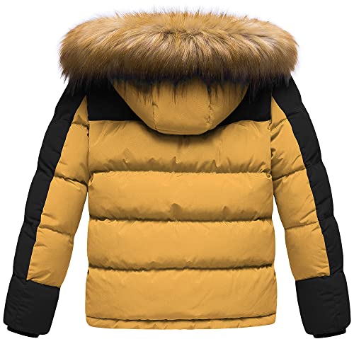 Image of CREATMO US Boy's Water Resistant Winter Coats Warm Fleece Lined Outwear Windbreaker Ski Jacket