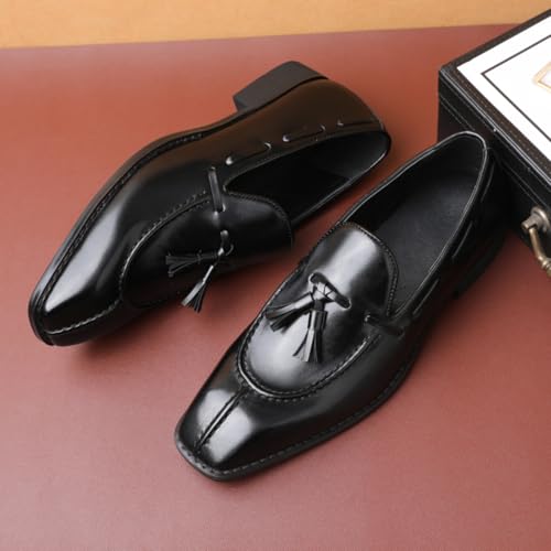 Men's Tassel Slip-On Loafers - Dress Shoes for Business Meetings Wedding Events Dinner Parties Casual Comfotbale4