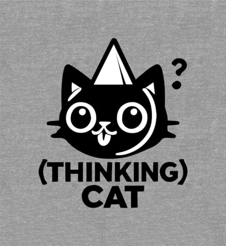 Thinking Cat Youth Heather Gray Jogger Pants-XL