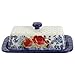 The Pioneer Woman Frontier Rose Butter Dish with Lid, Salt and Pepper Shaker Set and Gravy Boat, 5 Piece Set