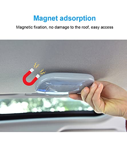 Image of Car Ceiling Dome Roof Light Universal Magnetic Light Usb Rechargeable Wireless For Interior And Exterior Of Cars (Black Shell, White Light), LED