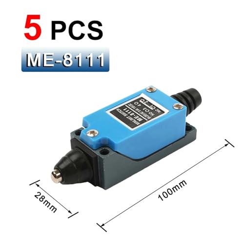 Interruptores de límite giratorios ME-8111 de CA 250V y contactos NC NO, pack de 5 2