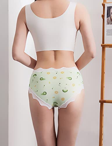 Kiench Teens Seamless Underwear Big Girls' No Show Hipster Bikini Panties 5-Pack4