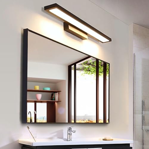 Aplique espejo baño IP4als impermeable con estructura de aluminio plateado 40cm 4