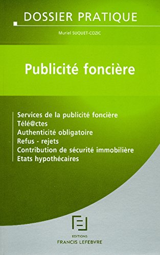 Télécharger Pratique de l'enregistrement et de la publicité foncière Gratuit