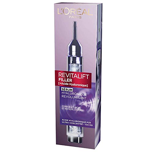 ’Oréal Paris Sérum Hyaluronique Revolumisant Soin Visage Anti Âge Diffuseur Révolutionnaire Concentré en Acide Hyaluronique Tous Types de Peaux Revitalift filler 16 ml - vue 4