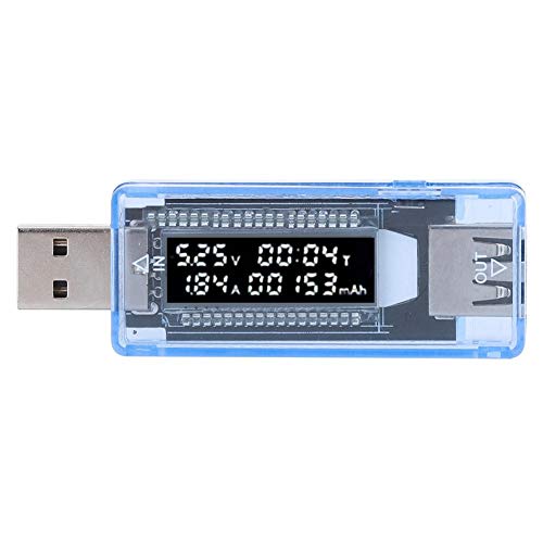 Detector USB LCD, voltímetro, amperímetro, testador de capacidade de energia, medidor de corrente de