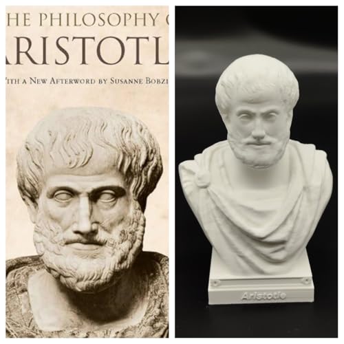 Busto Estatua Histórica Aristóteles 6"Hx4"Wx3"D miniatura 6