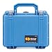 Pelican Protector 1150 Case by ColorCase - Blue - Small Size Waterproof Case with Pick & Pluck Foam & Convoluted Lid Foam - Silver Latches