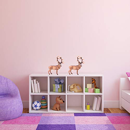 NUOBESTY Estatuetas de cervo de Natal Topo de bolo Decoração Estatuetas de Fawn Brinquedos Florestal