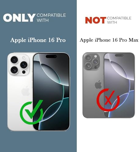 Image of Jkobi Lifetime Anti-Yellow MagSafe Compatible Clear Back Case Cover for Apple iPhone 16 Pro (Sleek Hard Crystal | Camera Protection and Shockproof)