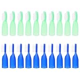 IMIKEYA 20 Stück Kleiner Gefängniszahnbürsten Fingerzahnbürsten Weich Kompakt für Psychiatrische Stationen und Sicherheitsbereiche