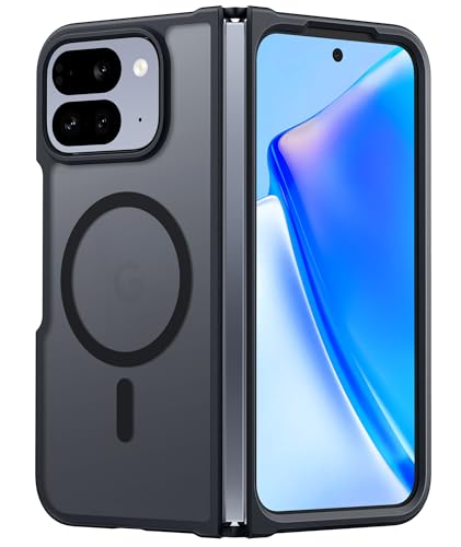 Image of FNTCASE for Google Pixel 10-Pro-Fold Magnetic Case: Translucent Matte Textured Military Grade Drop Protection Cell Phone Cover - Slim Rugged Durable Shockproof Protective Bumper Cases