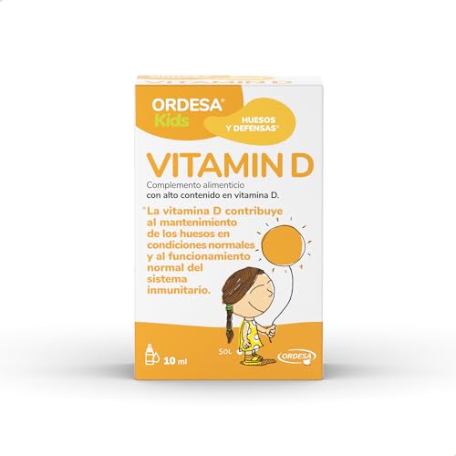 Ordesa Vitamin D | 10 ml | Complemento Alimenticio con Vitamina D en Gotas para el mantenimiento de Huesos y Dientes para Niños y Adultos
