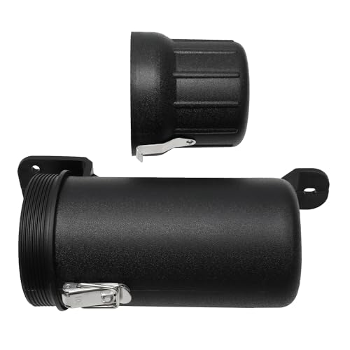 Image of CHANGCHENG Motorcycle Tool Tube 105mm*315mm Universal Storage Box Cap Holder Canisters Off-Road Tool Box Waterproof Black