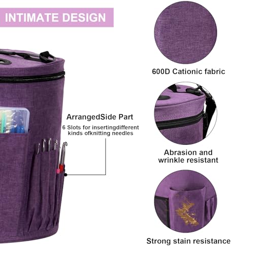 Image of 79Pc Crochet Kit,Crocheting Starter Kits with Waterproof Bag & Accessories