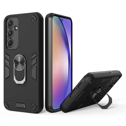 Image of NDCOM for Samsung A55 Back Cover, A55 Samsung Mobile 5G Back Cover, Samsung A55 5G Back Cover Ring Holder Case