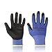 FUZZIO 40 Paar Arbeitshandschuhe PU Beschichtung Bauhandschuhe mit Handschuh-Klammer M -8, Blau MI 4 günstig Kaufen-FUZZIO 40 Paar Arbeitshandschuhe PU Beschichtung Bauhandschuhe mit Handschuh-Klammer M -8, Blau