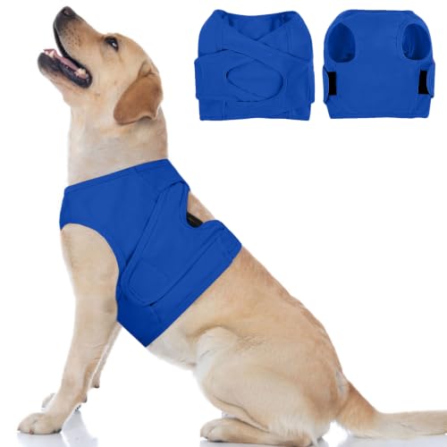 Image of BRKURLEG Chest Recovery Suit for Dogs, Chest Wound Cover, Blue XL
