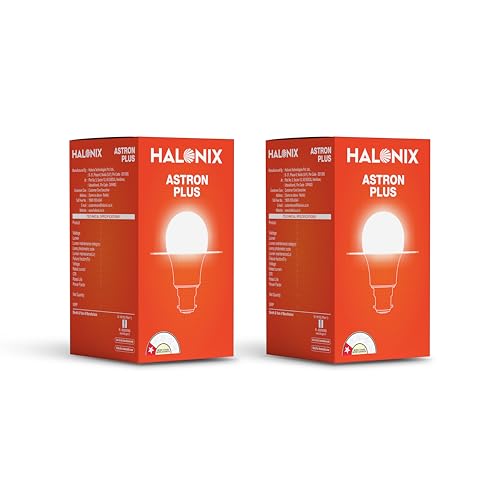 Image of Halonix B22D 10Watt Led Astron Plus (White, Round) Pack of 2 (F5BMM030040000000 PK2)
