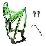 自転車 ボトルケージ バイク ドリンクホルダー 軽量 伸縮性がよく ウォーターボトルケージ 取付簡単 ロードバイク/クロスバイク/マウンテンバイクに適用 (ブラックグリーン 1個入り)