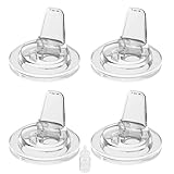 Spout Sippy Nipples for Philips Avent Anti-Colic Baby Bottles, Transition Cup Food Grade Silicone Soft Nipple 6m+, Pack of 4