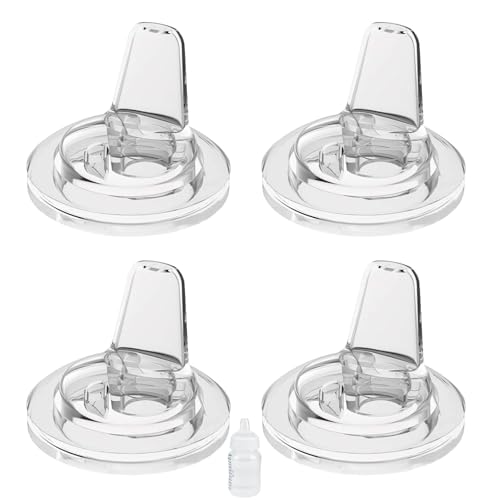 Spout Sippy Nipples for Philips Avent Anti-Colic Baby Bottles, Transition Cup Food Grade Silicone Soft Nipple 6m+, Pack of 4