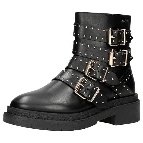 LEG AVENUE Damen-Gesäßtasche Mit Nieten & Reißverschluss – Warrior Shield, Schwarz