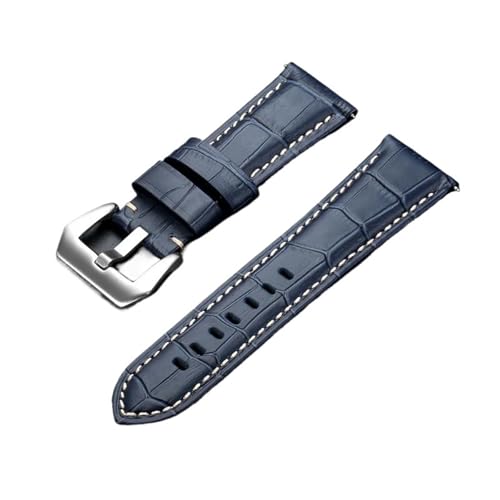 Bracelet de montre en cuir synthétique pour homme de 20mm à 26mm