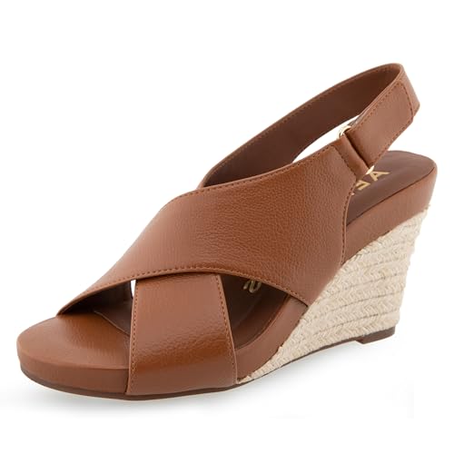 Sandale cale marron clair Aerosoles Payton : fini les pieds serrés en taille 40 Large