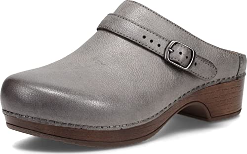 Dansko Women s Berry Pewter Metallic Distressed Mule 8.5-9 M US