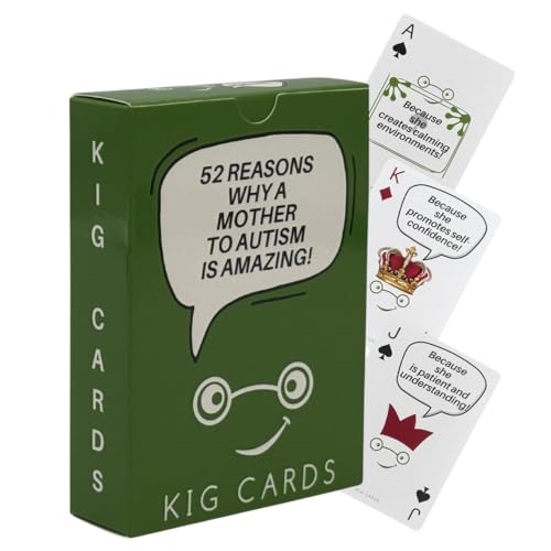 KIG Autism Mom Gift for Mothers of Autistic Children | 52 Autism Affirmation Cards for Moms & Caregiverss | Encouragement & Support Gift Cards