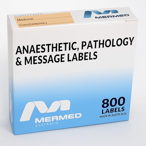 Image of Salmon Medicine Syringe Labels (Units /mL) - 800 Medication Labels Stickers, 12mm x 40mm, for Hospitals, Pharmacy & Vet