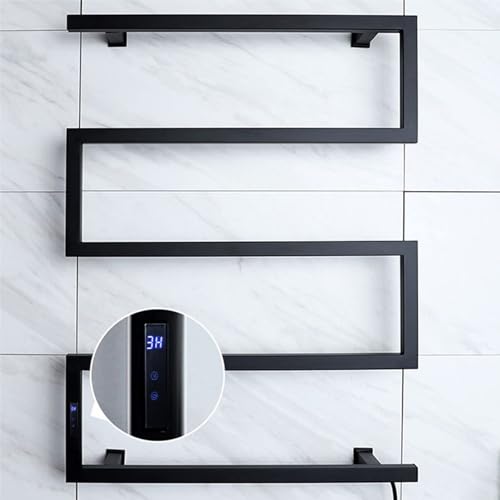 Rejilla calefactable de acero inoxidable con diseño de 5 capas para un baño sofisticado 6